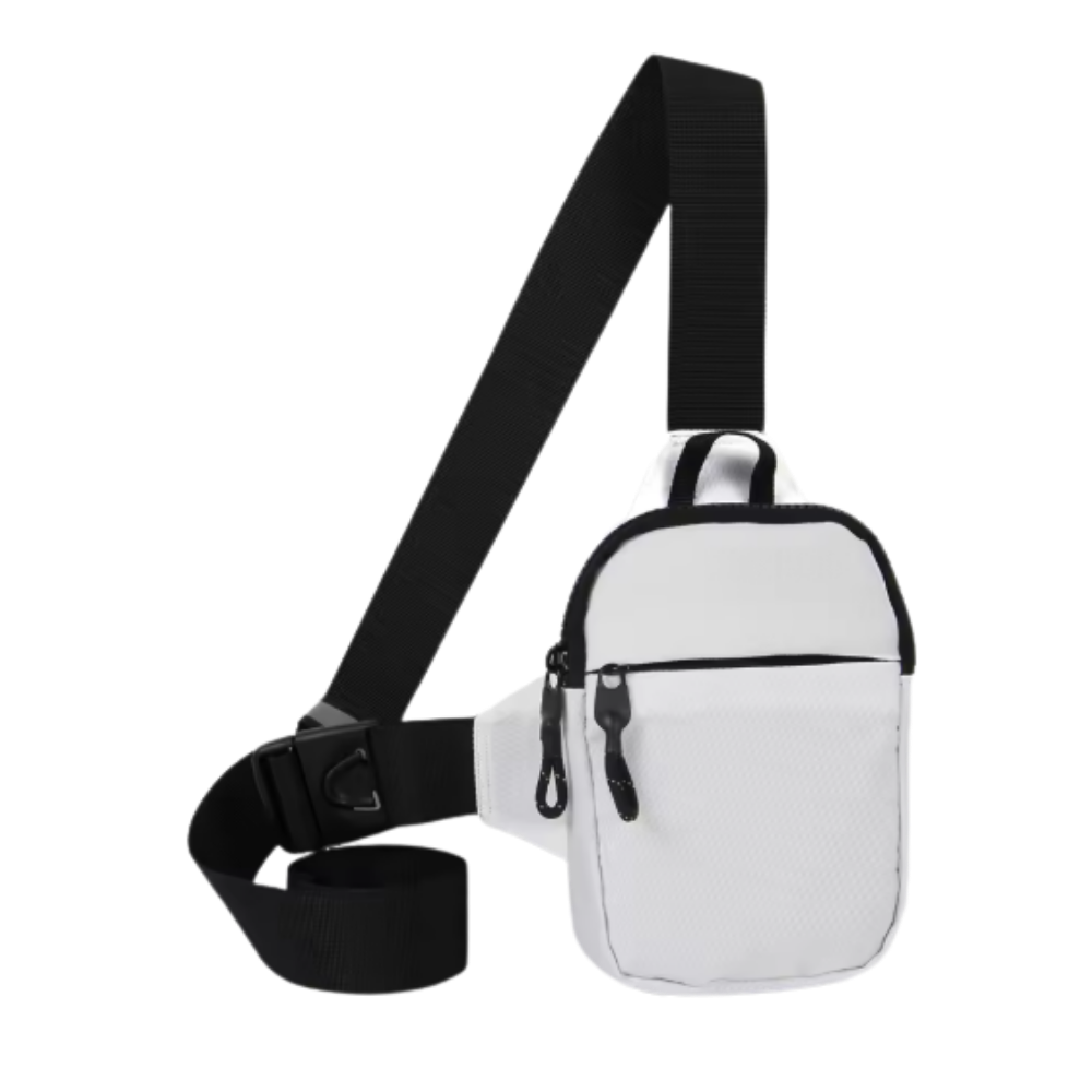 Stylish Mini Sling Chest Bag -White - Ozerty