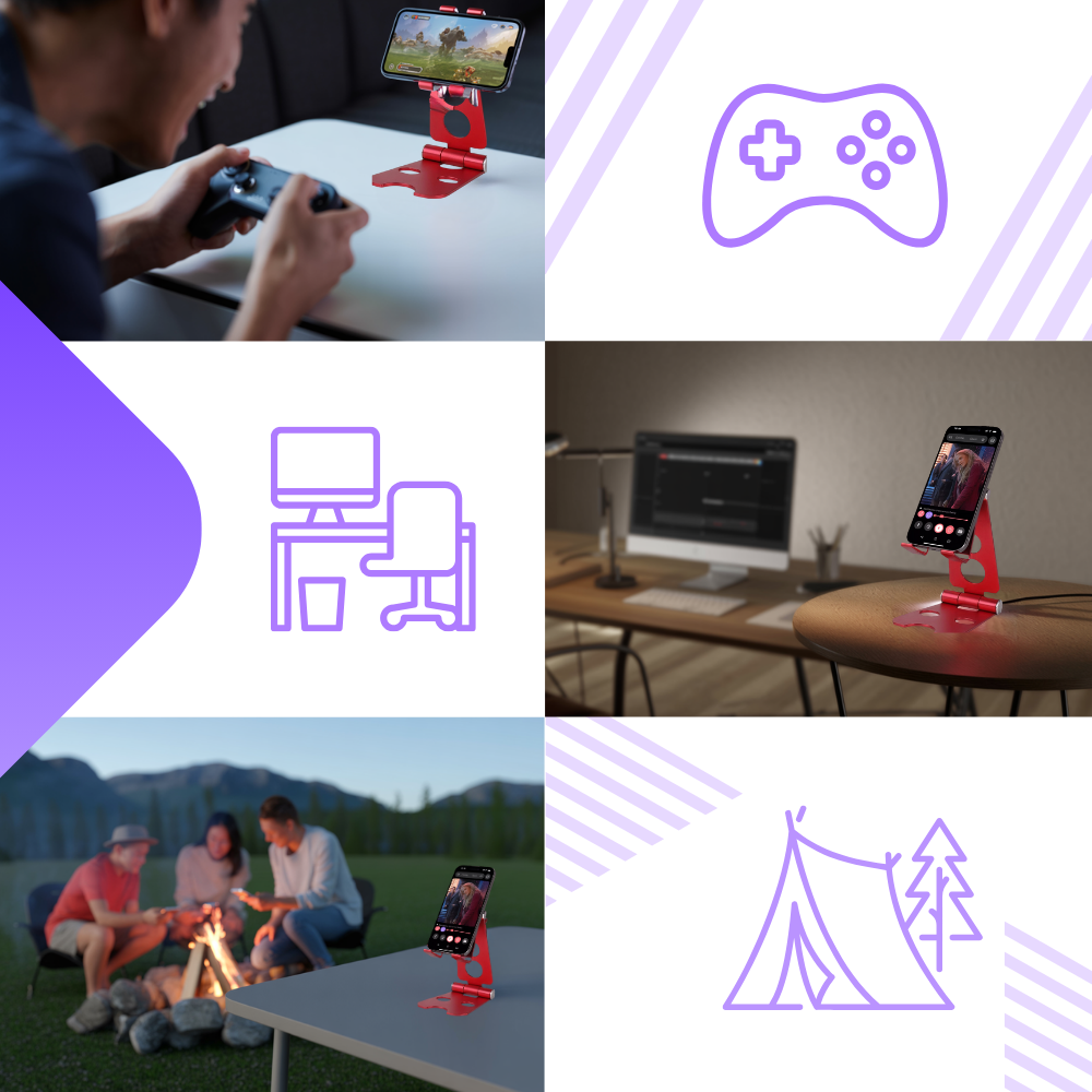 Swivel and Folding Phone Stand