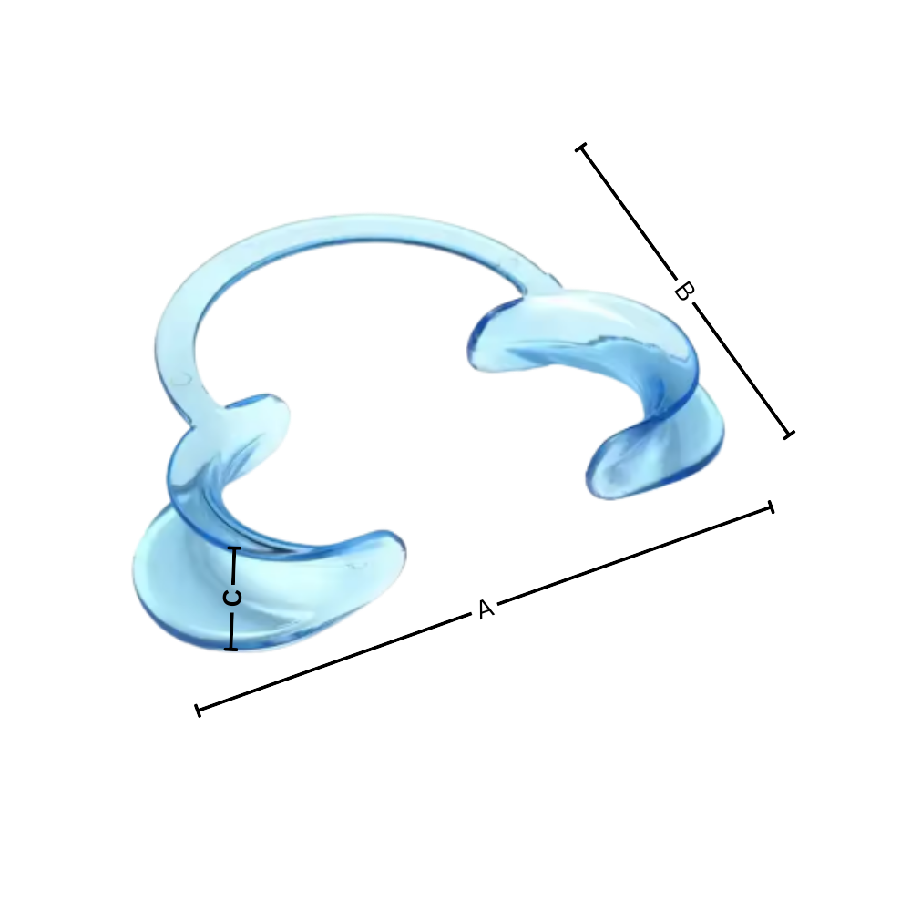 Transparent C-Shape Mouth Opener - Ozerty