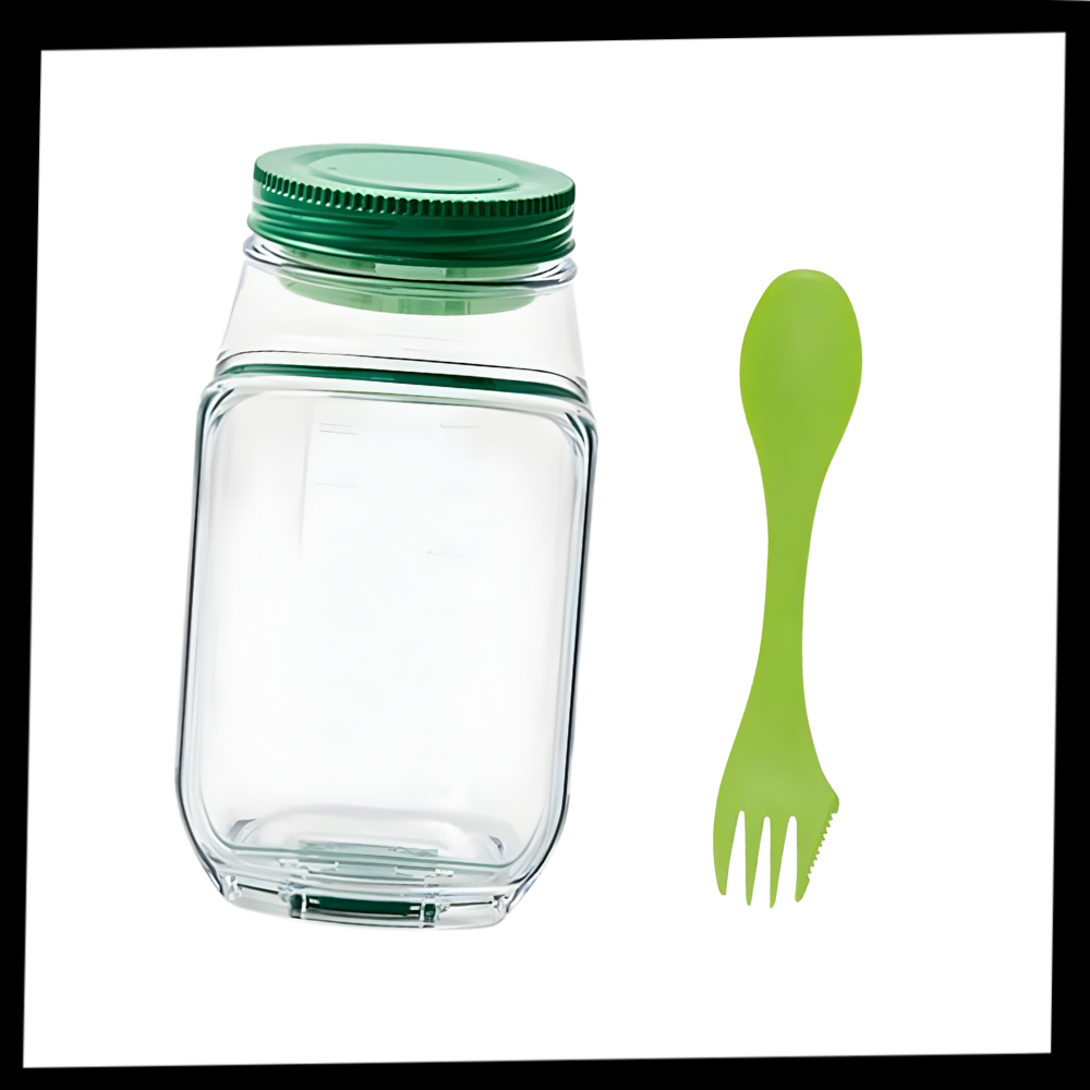 Transparent Meal Prep Jar - Ozerty