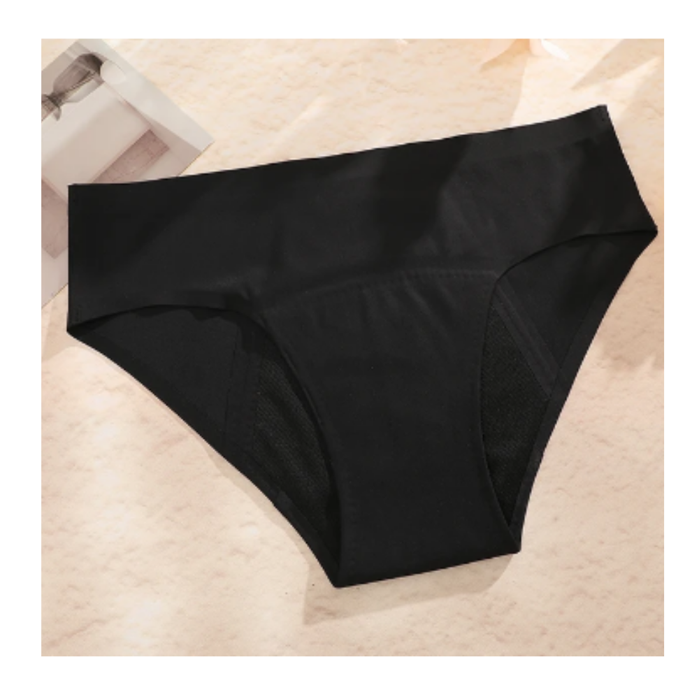 Ultra-Absorbent Menstrual Underwear -Black - Ozerty