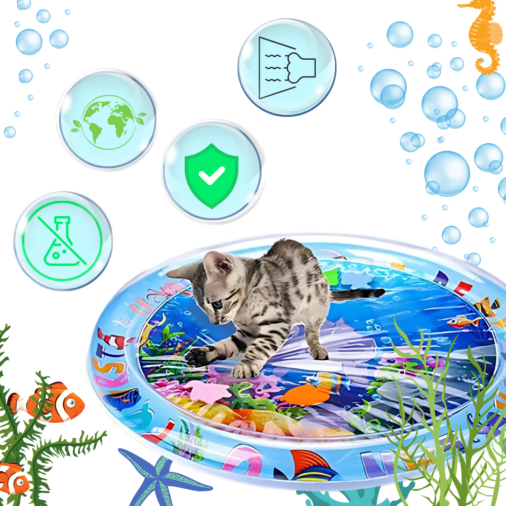 Vibrant Pet Water Mat - Ozerty