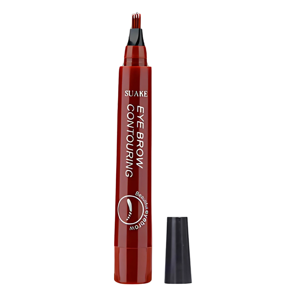 Waterproof Liquid Formula Eyebrow Pen  -Red Brown - Ozerty