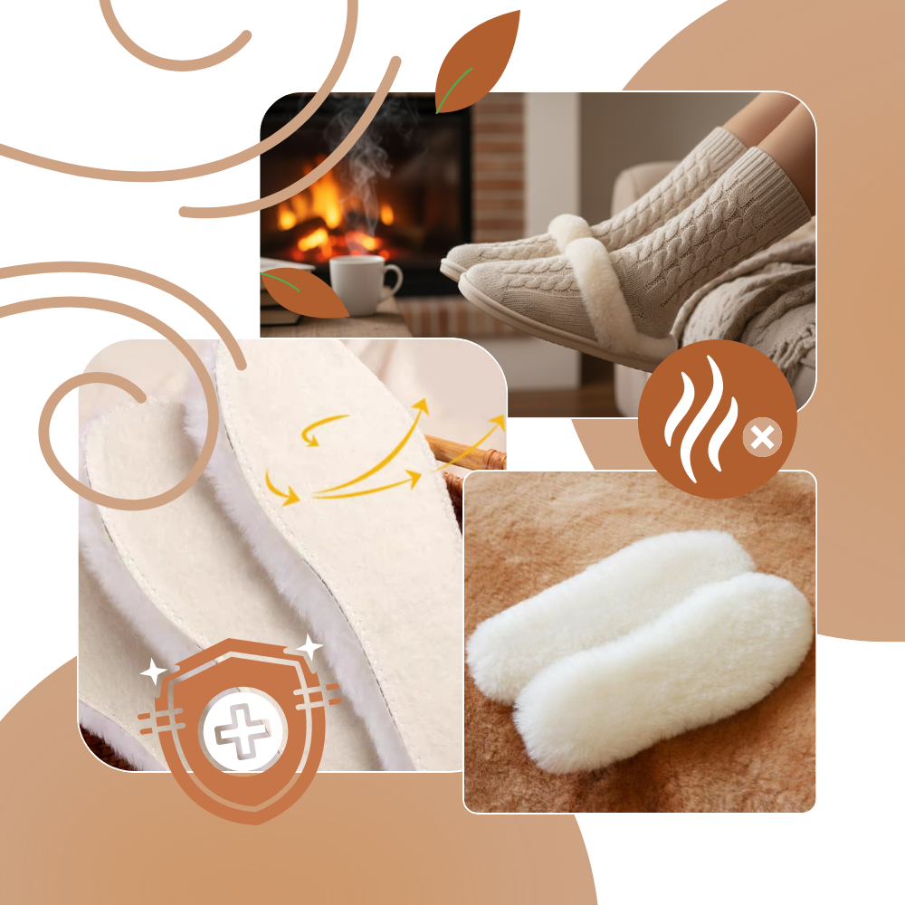 Wool Cloud Warm Shoe Inserts - Ozerty