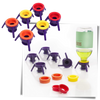 Pack of 6 Versatile Bottle Stand Caps