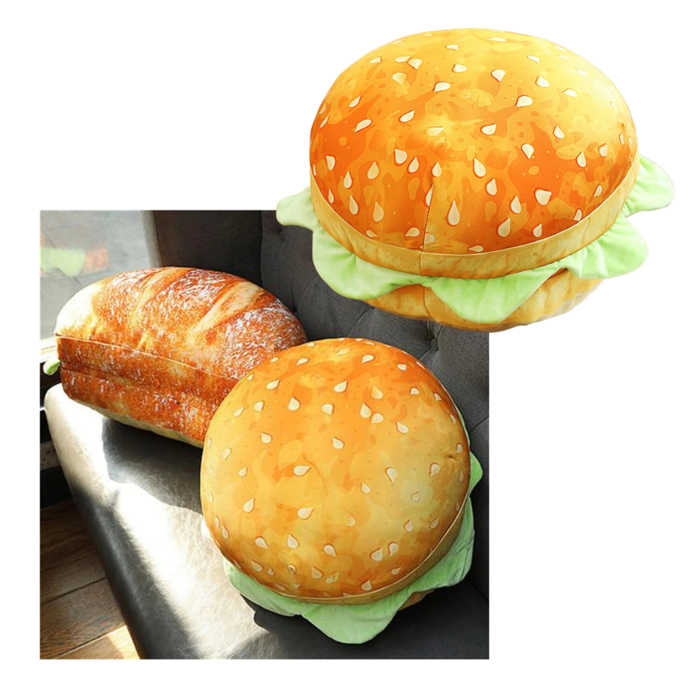 Plush Burger Cushion