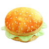 Plush Burger Cushion