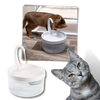 Auto water fountain for cat with LED light -