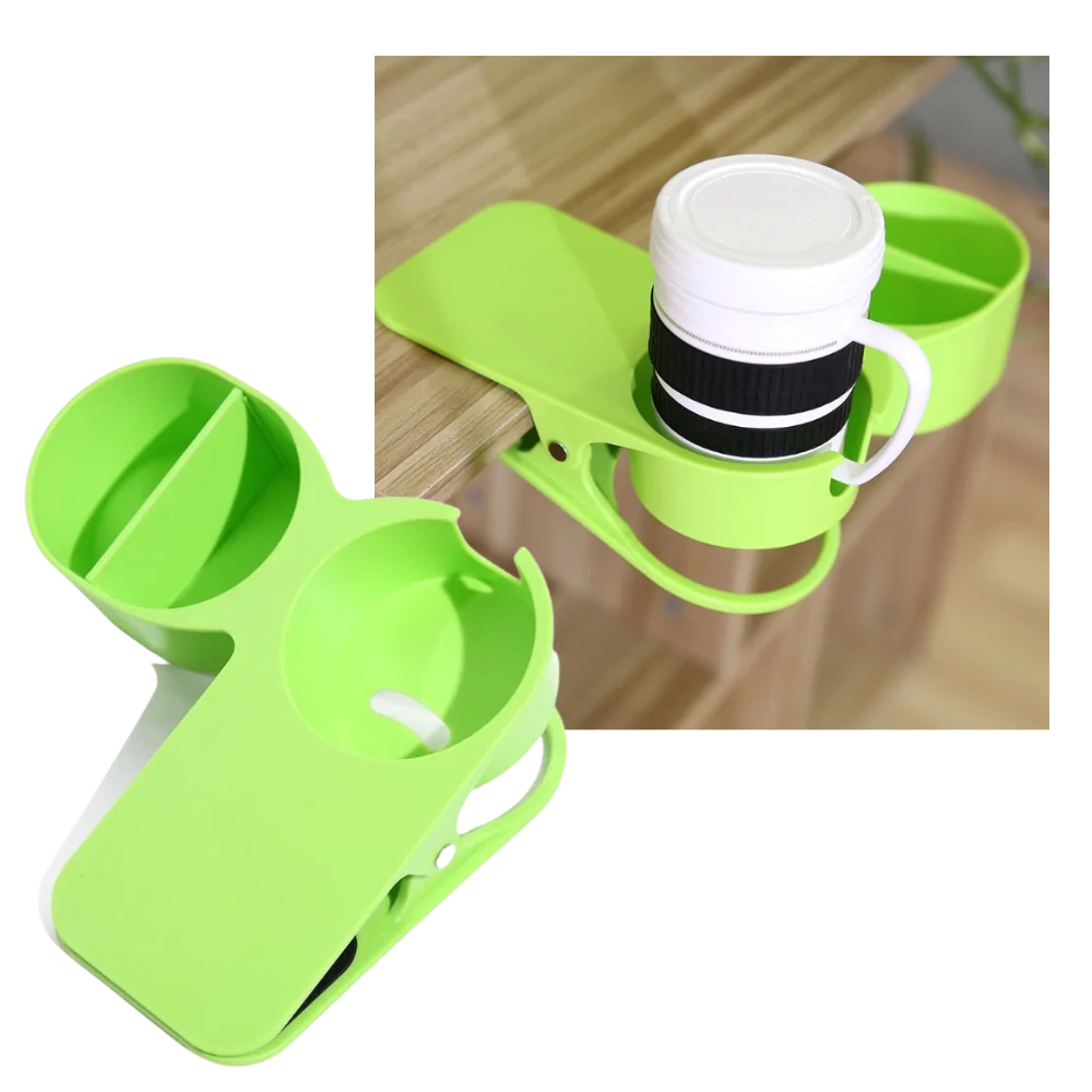 Clip-On Double Cup Holder