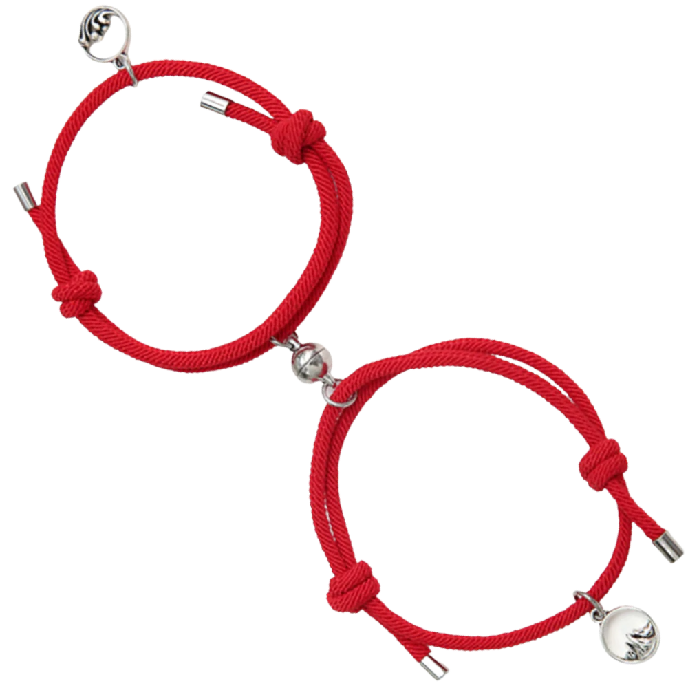 Set of 2 Magnetic Bracelets for Couples