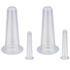 4 Silicone Cups for Facial Massage Cupping
