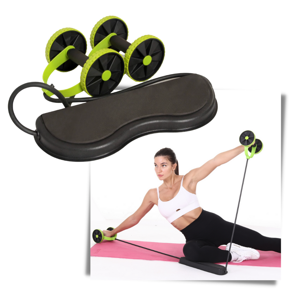 Abdominal Rollers with Resistance Bands