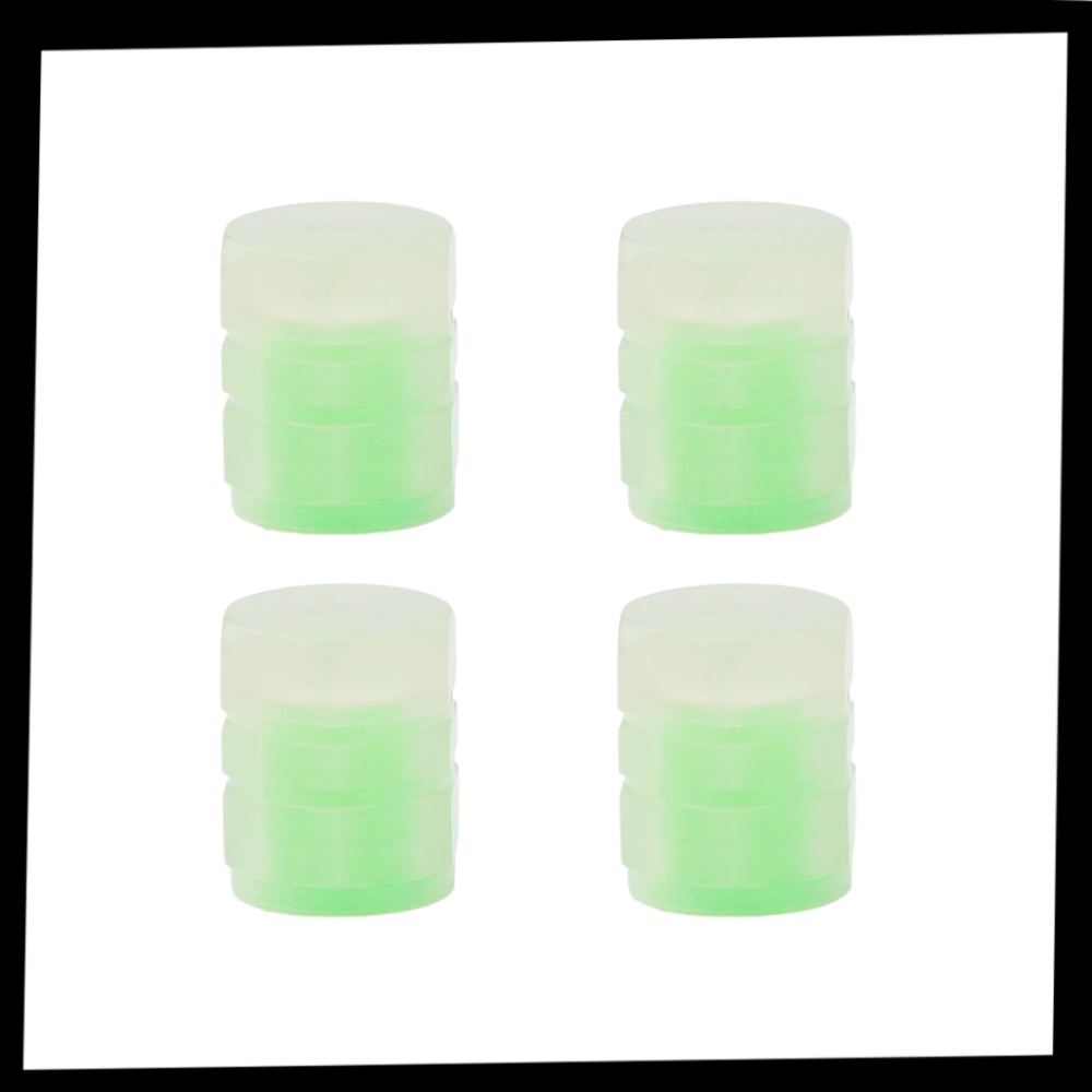 4 pcs Luminous Valve Caps for Cars