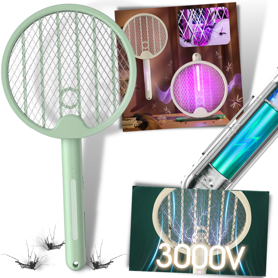 2-In-1 Foldable Mosquito Racket -