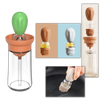 Oil Glass Bottle with Brush -