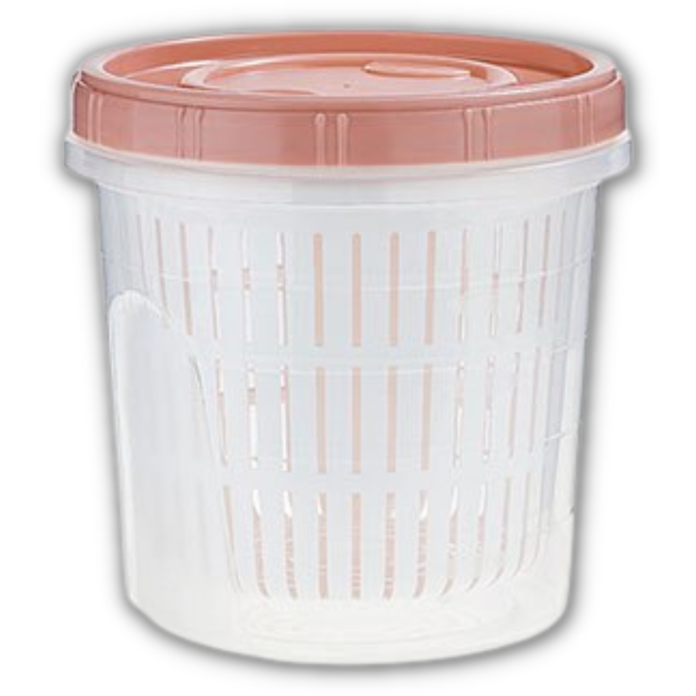 Stackable Food Container with Drainer