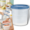 Stackable Food Container with Drainer -