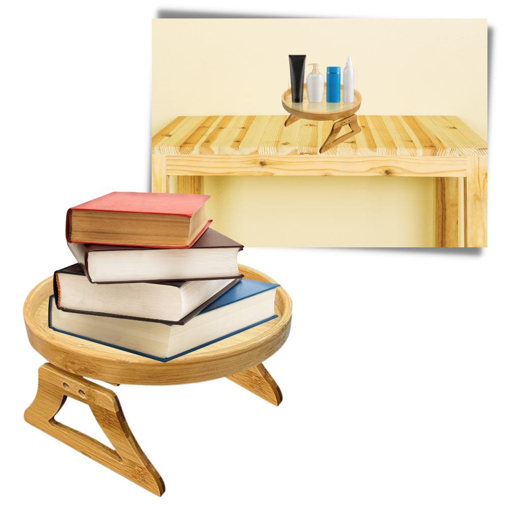 Foldable Wooden Armrest Table