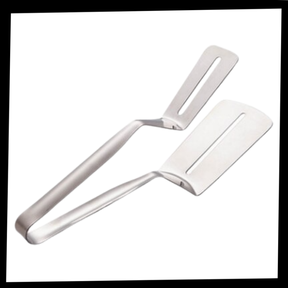 Stainless Steel Spatula and Tongs