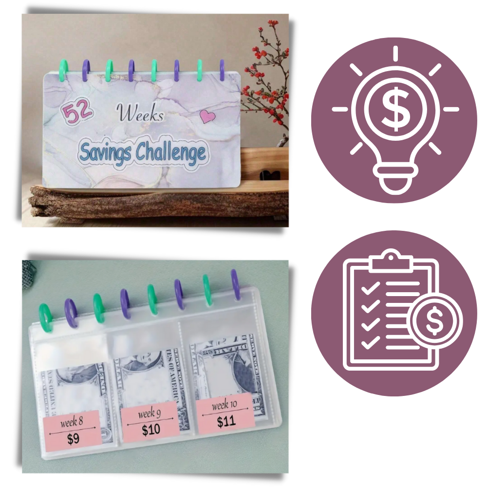 52 Week Comprehensive Savings Binder - Ozerty