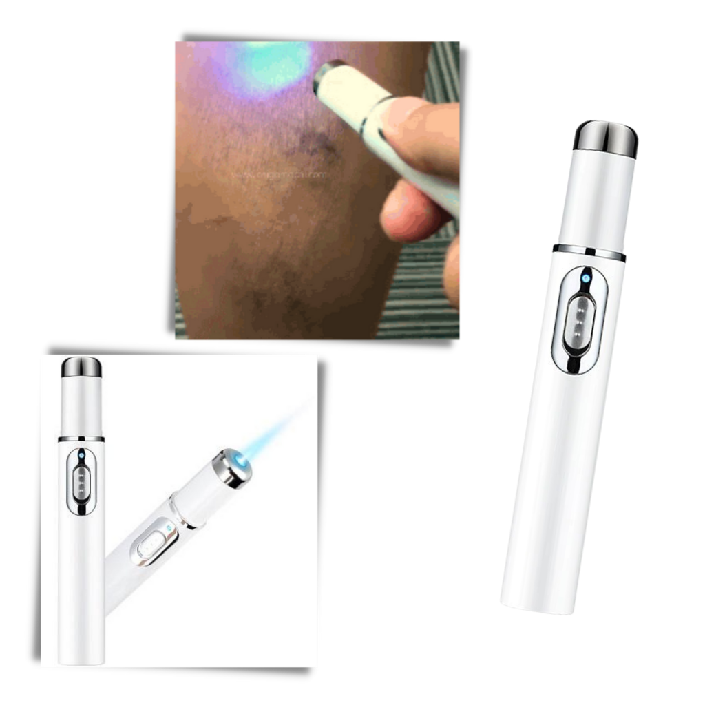 Blue light skin therapy pen