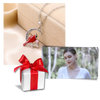 Cardinal Heart Pendant Necklace