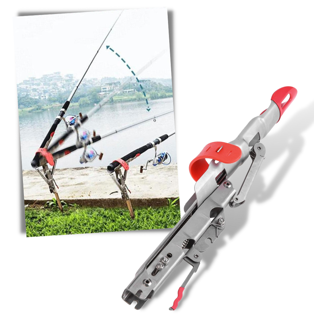 Fishing rod holder with springs