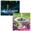 Floating solar water fountain