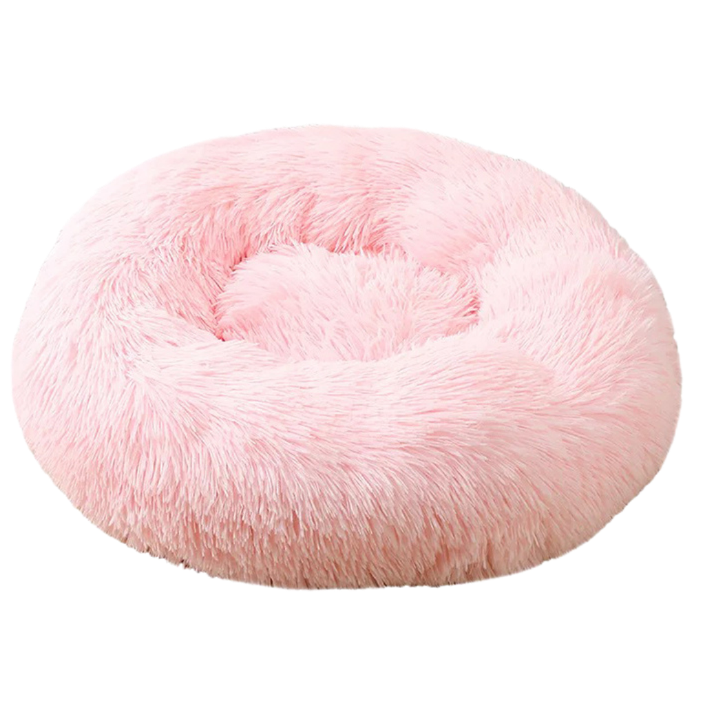 Fluffy Plush Donut Pet Bed