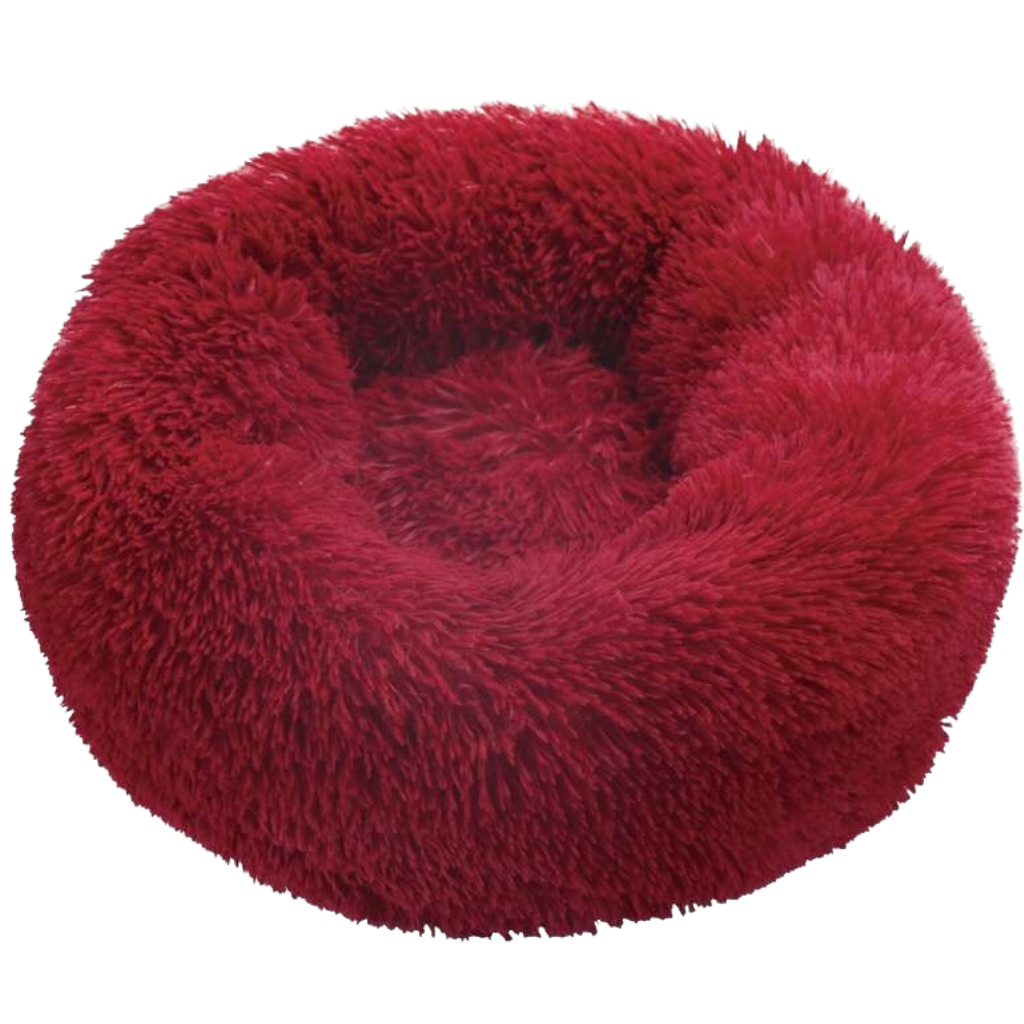 Fluffy Plush Donut Pet Bed