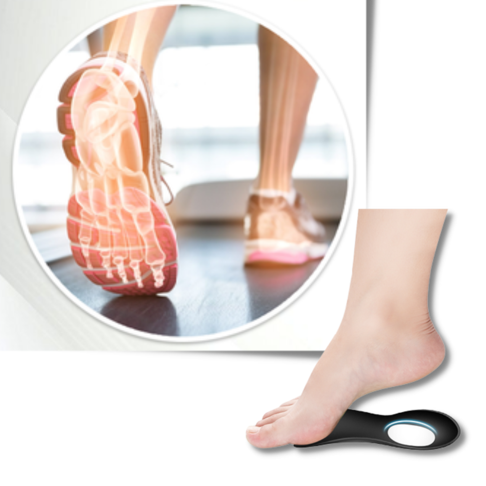 Orthopedic insoles for flat feet