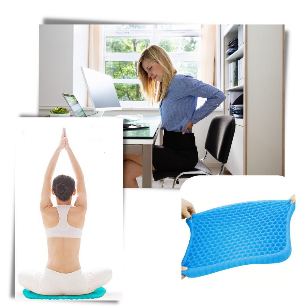 Gel seat cushion for pressure relief