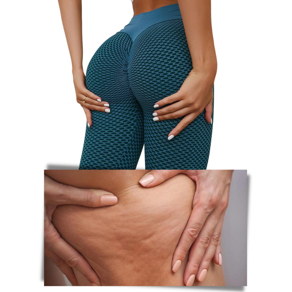 High waist anti-cellulite butt lifting workout leggings