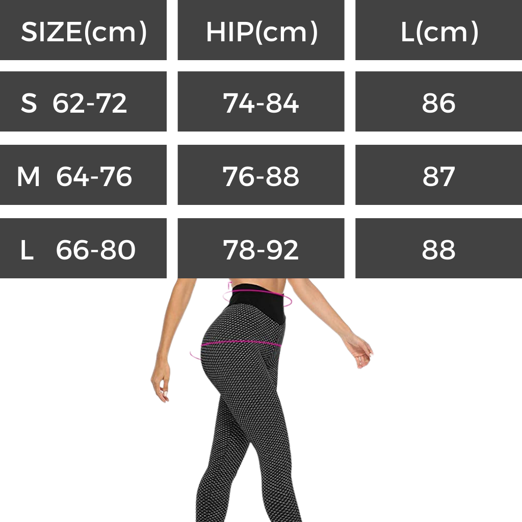 High waist anti-cellulite butt lifting workout leggings