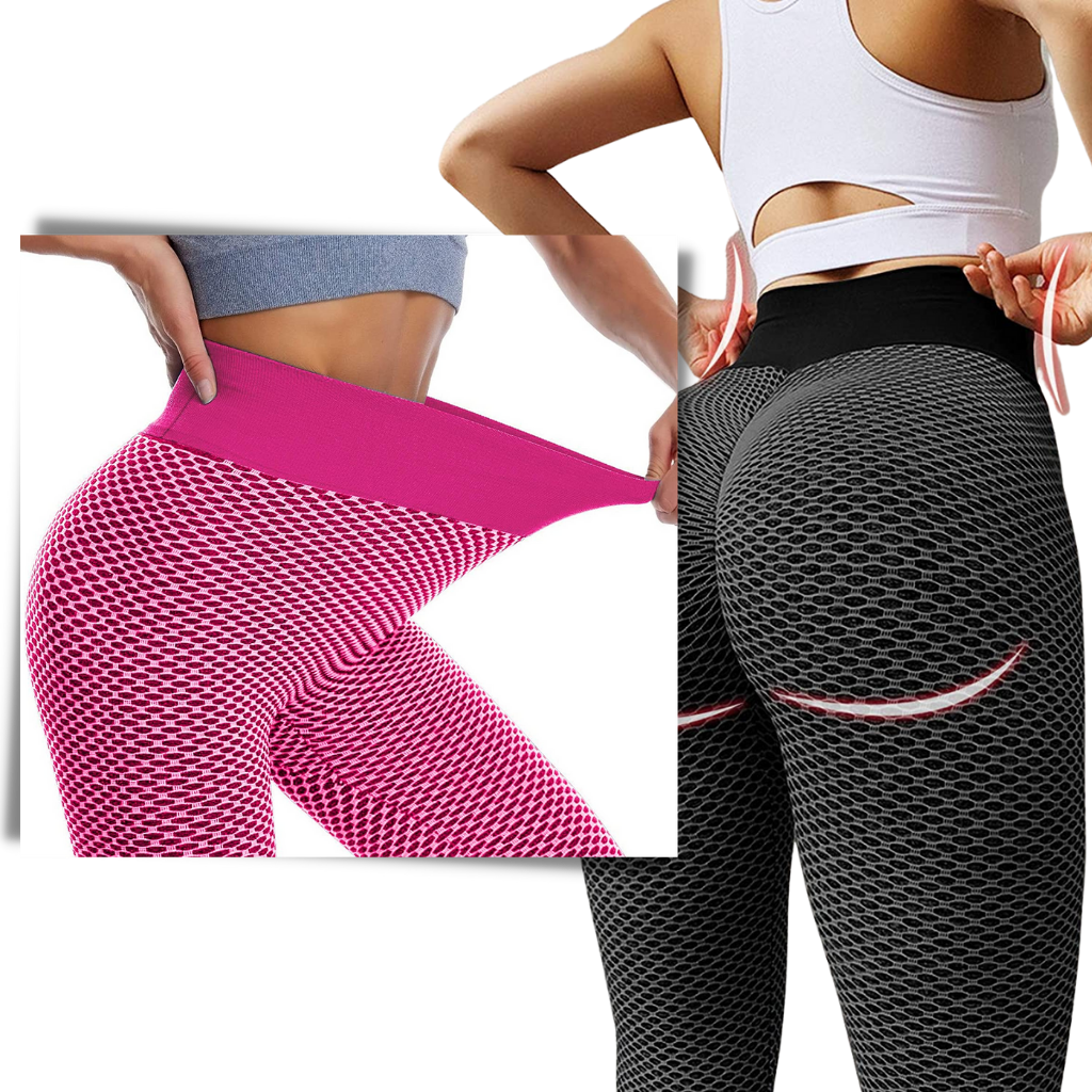 High waist anti-cellulite butt lifting workout leggings
