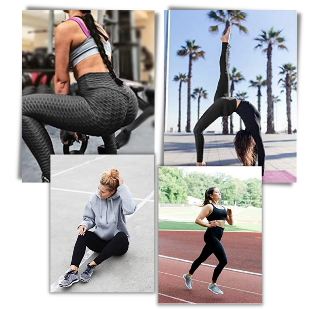 High waist anti-cellulite butt lifting workout leggings