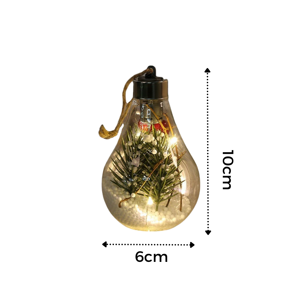 LED Transparent Christmas Ball Lightbulb