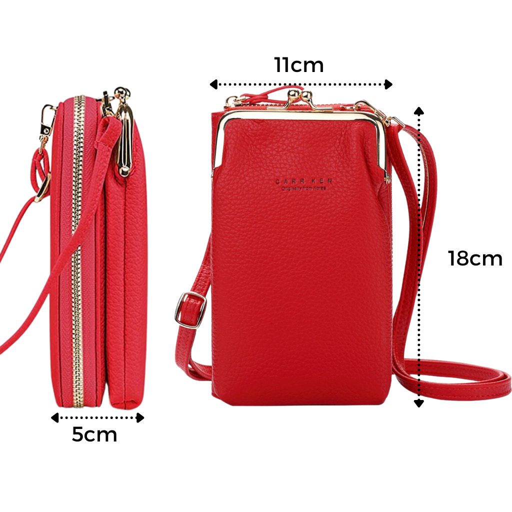 Crossbody bag with removable strap