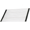 Roll-up stainless steel drainer for dishes and food