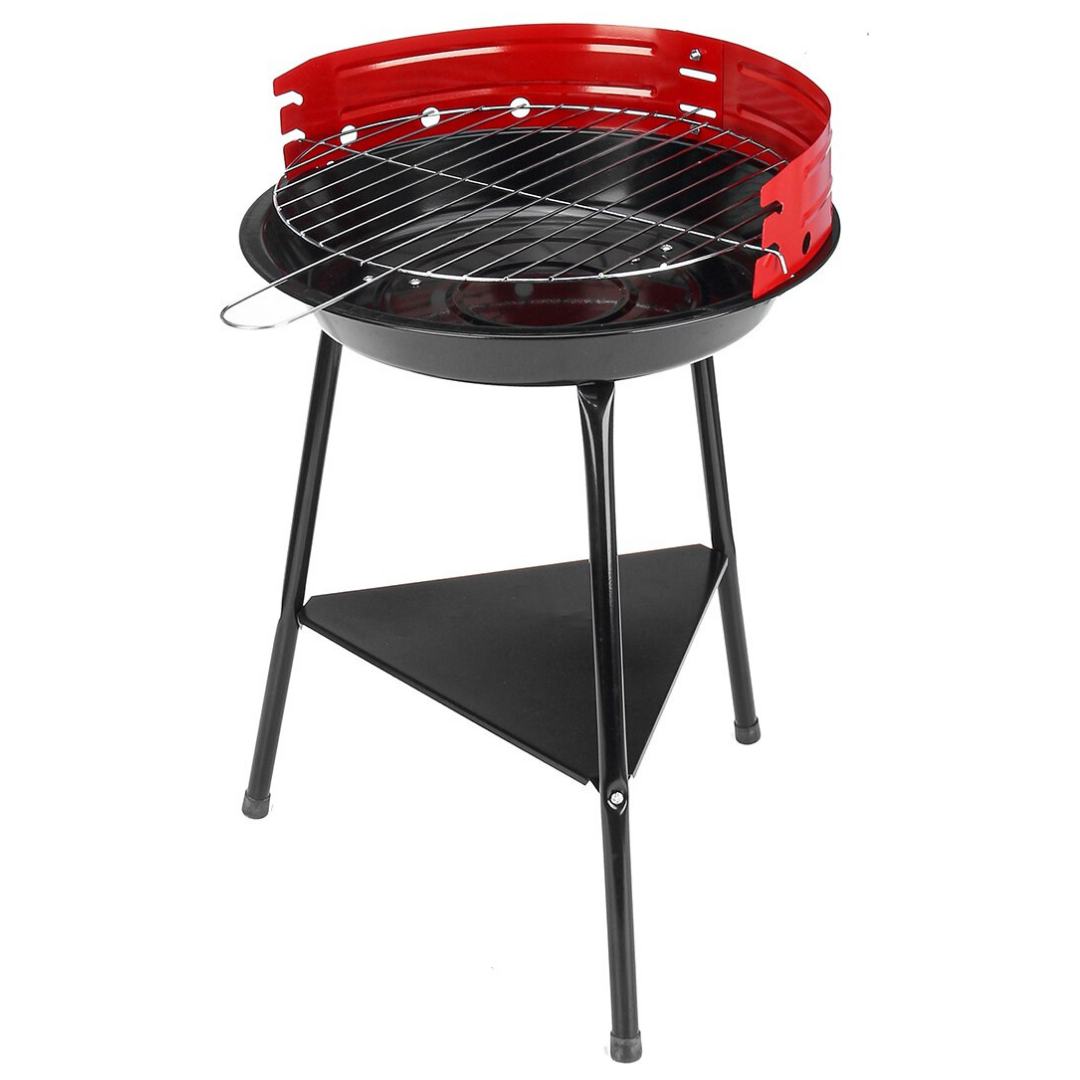 Portable round BBQ charcoal grill