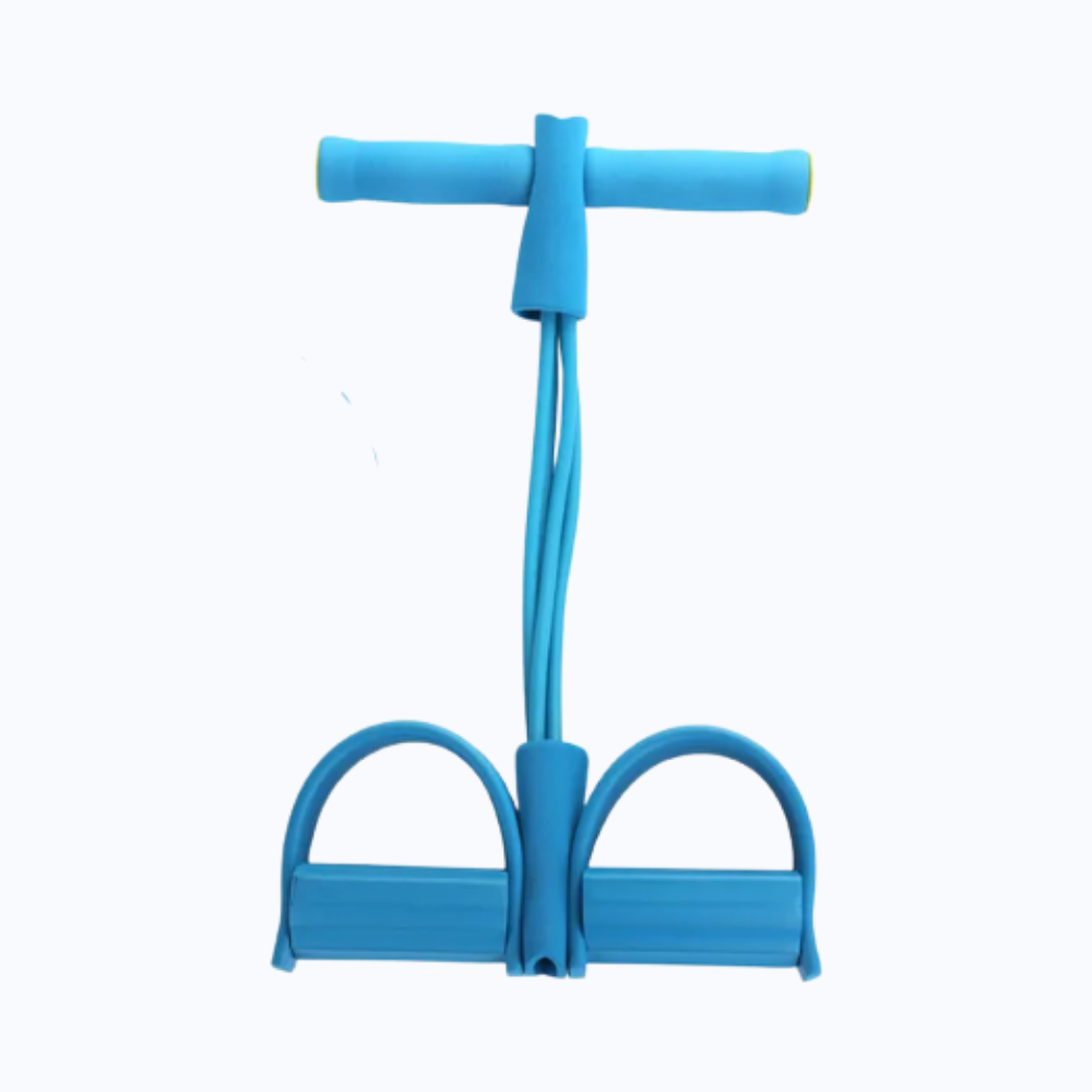 Multifunctional Pedal Resistance Bands Fitness 4 Tube -Blue - Ozerty