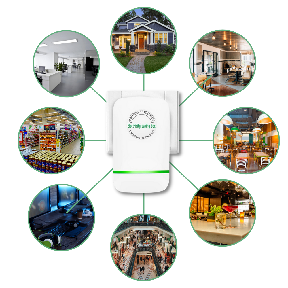 6 Pezzi Pro Power Saver – Dispositivo A Risparmio Energetico Stop Watt, 90-250V, 28000W, Per Casa, Ufficio E Apparecchi Elettrici