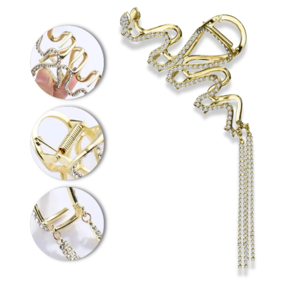 Snake Tassel Claw clip for hair - Ozerty