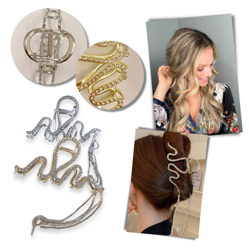 Snake Tassel Claw clip for hair - Ozerty