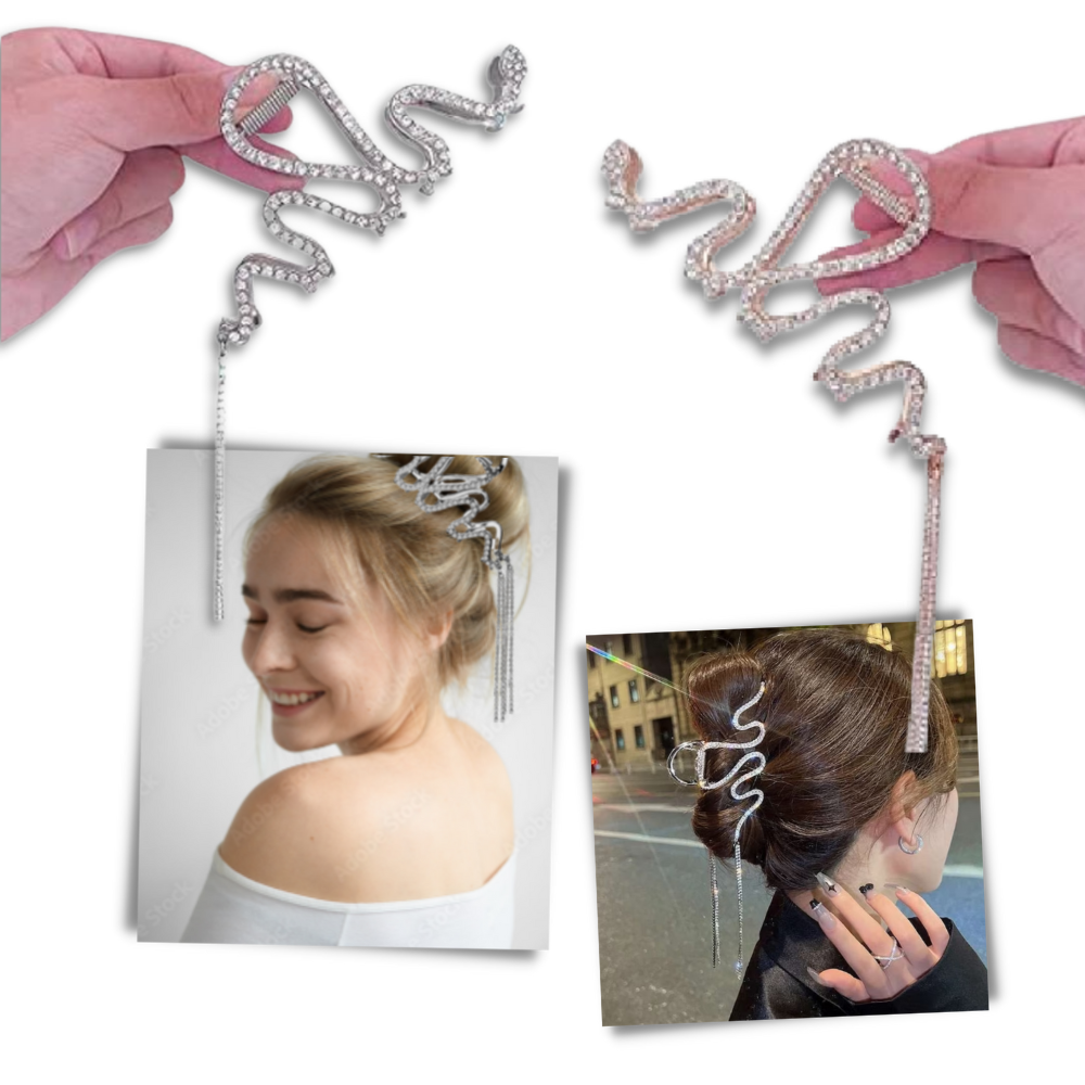 Snake Tassel Claw clip for hair - Ozerty