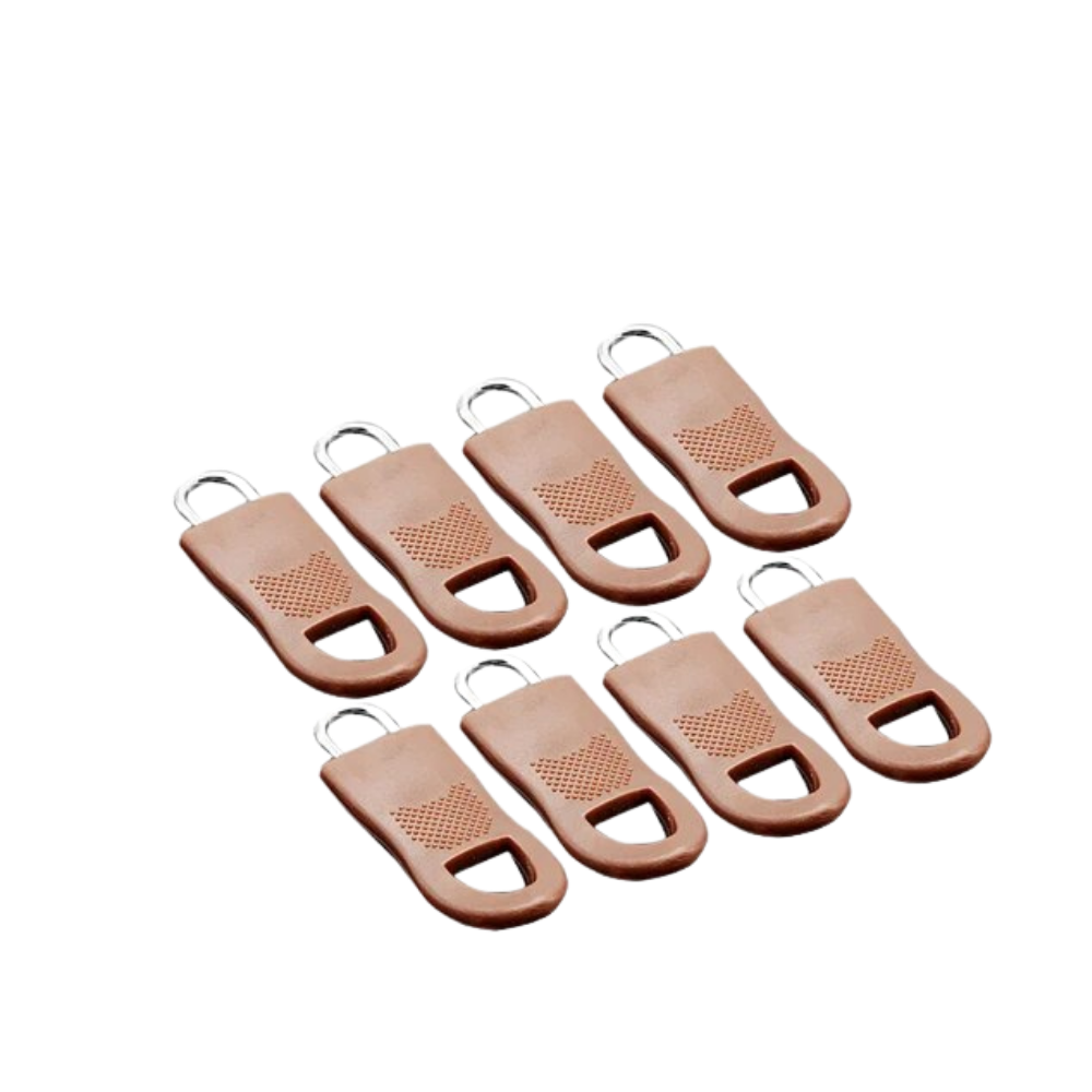 Zipper Pull Replacement Set -Brown/Small - Ozerty